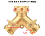 3/4 dans la valve en laiton du tuyau Y de l'eau, diviseur de tuyau de manière de JIS 2