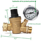 Régulateur de pression en laiton de l'eau de pouce de la commande numérique par ordinateur 1/2 avec le filet de filtre d'eau