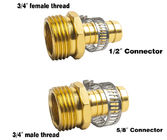 connecteur en laiton de réparation de tuyau d'arrosage de 1/2 », connecteur hommes-femmes de raccomodeur