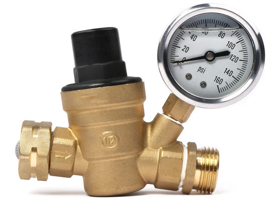 3/4" régulateur de pression en laiton sans plomb de l'eau de rv avec l'utilisation de jardin d'indicateur de pression